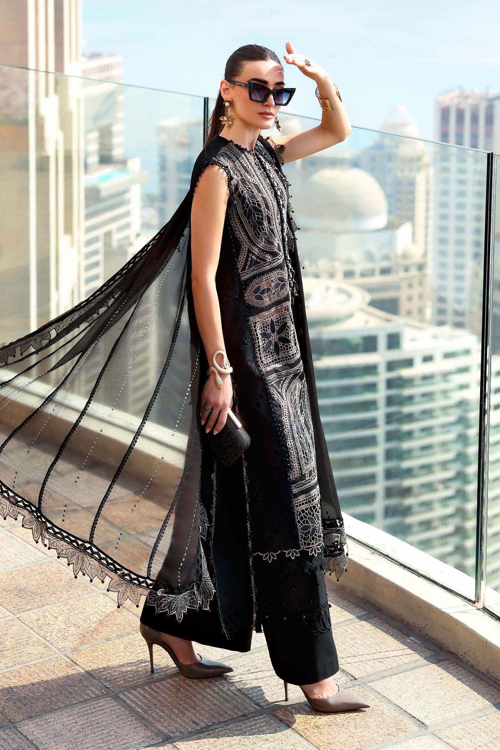3 Piece Unstitched Embroidered Lawn Suit - Image 7