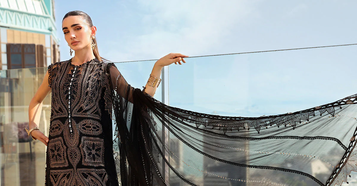3 Piece Unstitched Embroidered Lawn Suit - Image 8