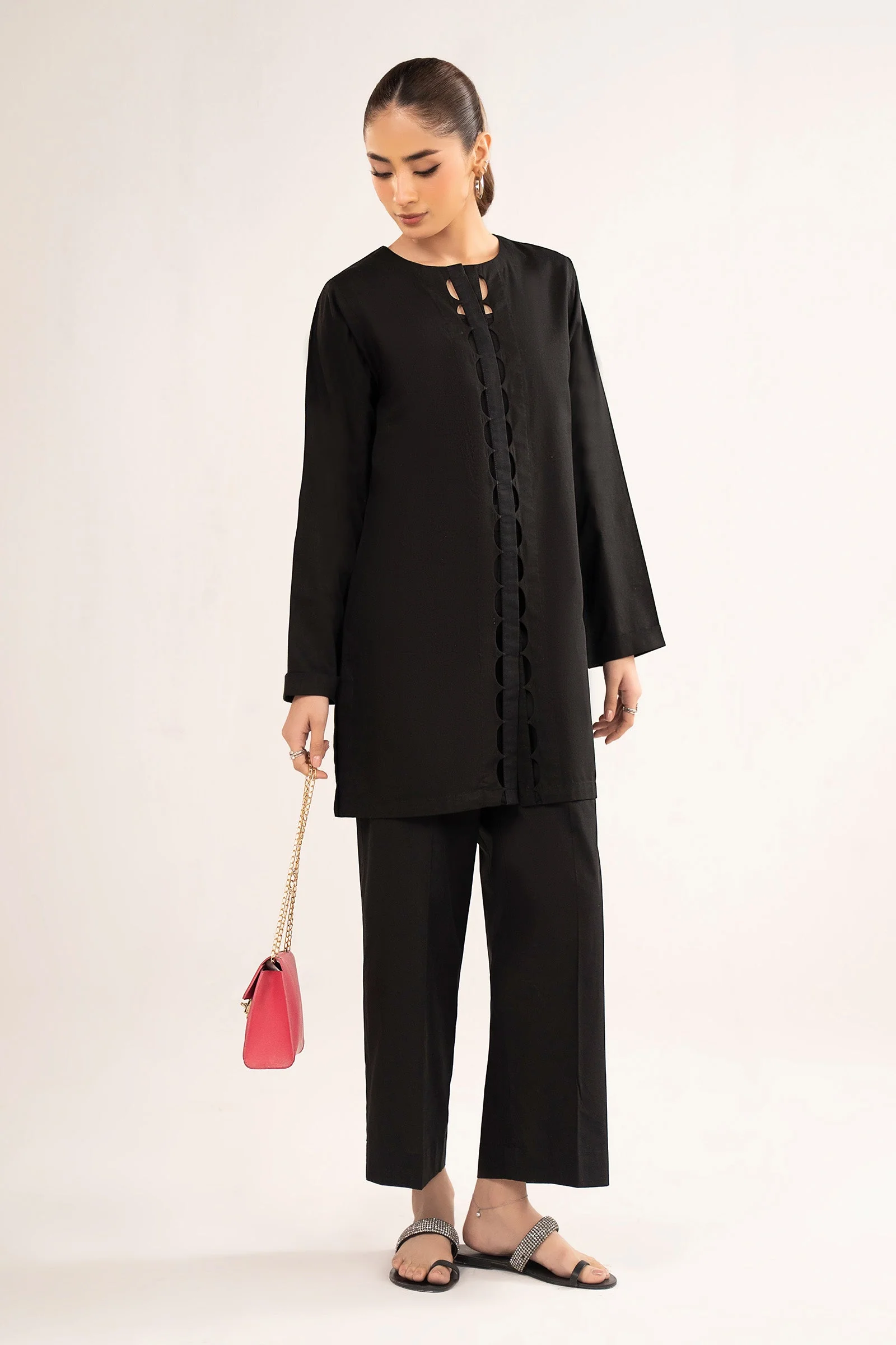 2 Pc Dyed Pinstripe Cotton Suit - Image 5