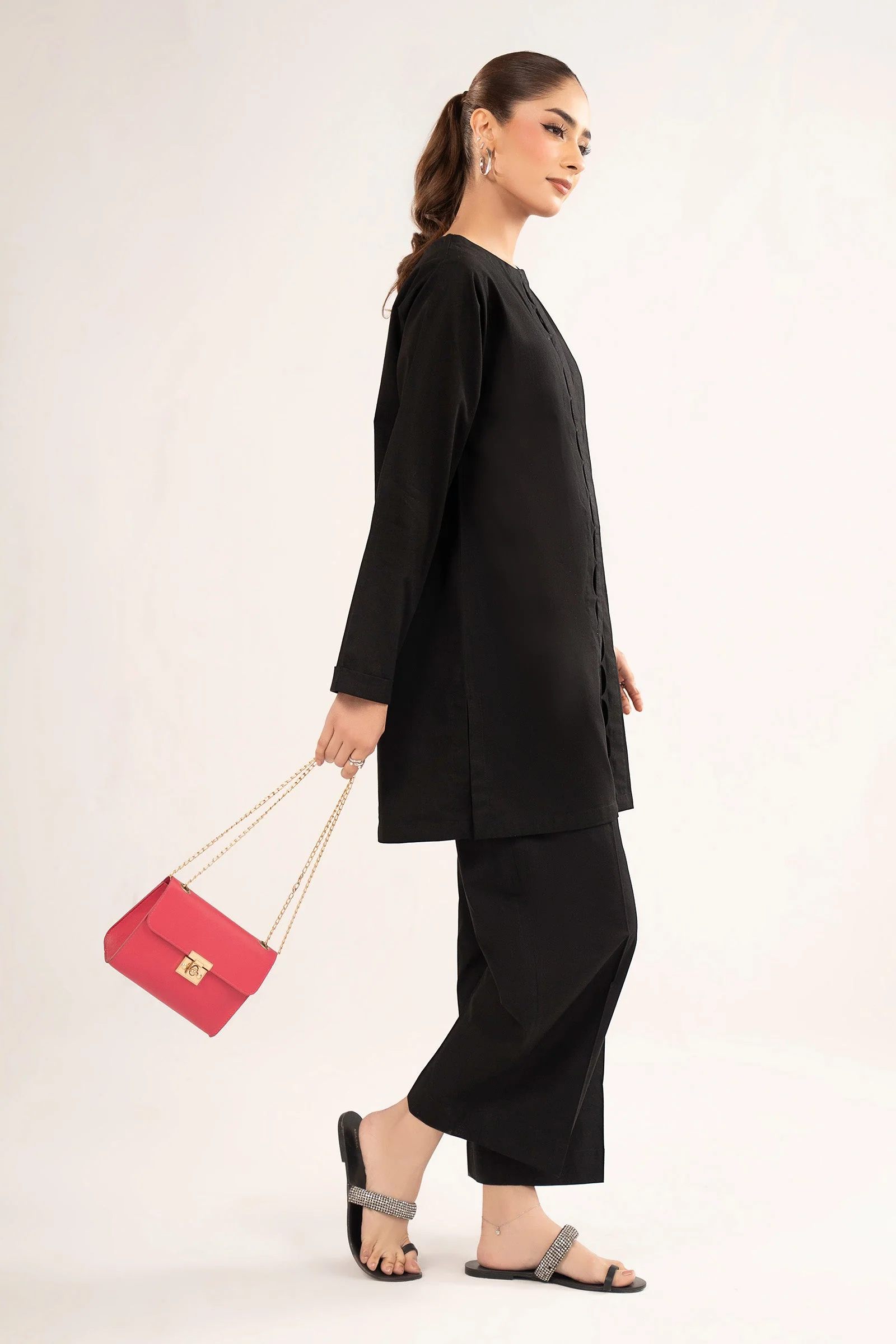 2 Pc Dyed Pinstripe Cotton Suit - Image 6