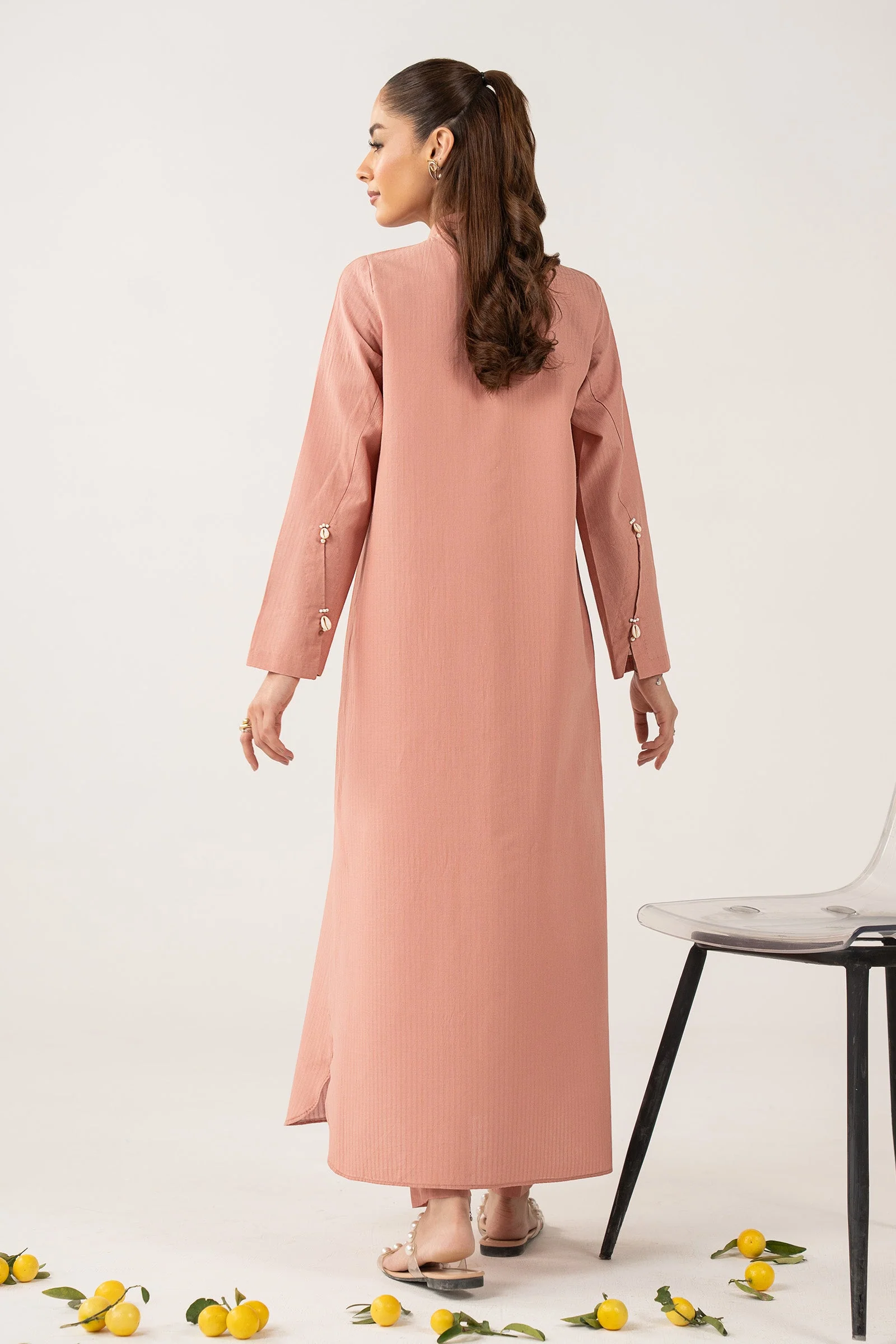 2 Pc Dyed Pinstripe Cotton Suit - Image 7