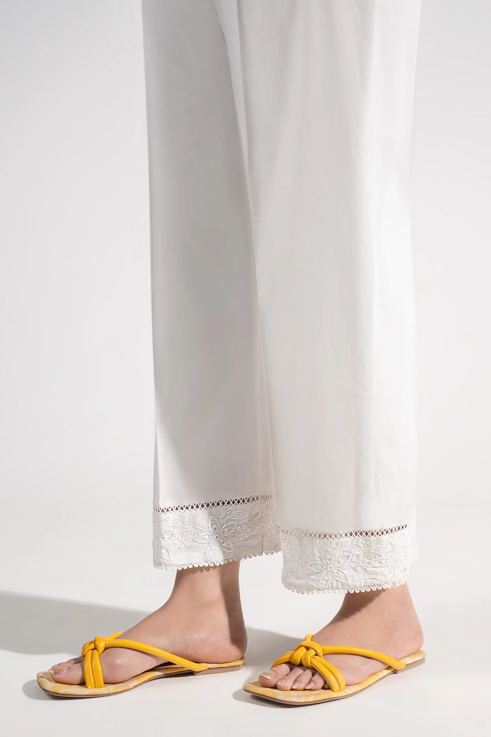 Embroidered Cambric Trouser - Image 4