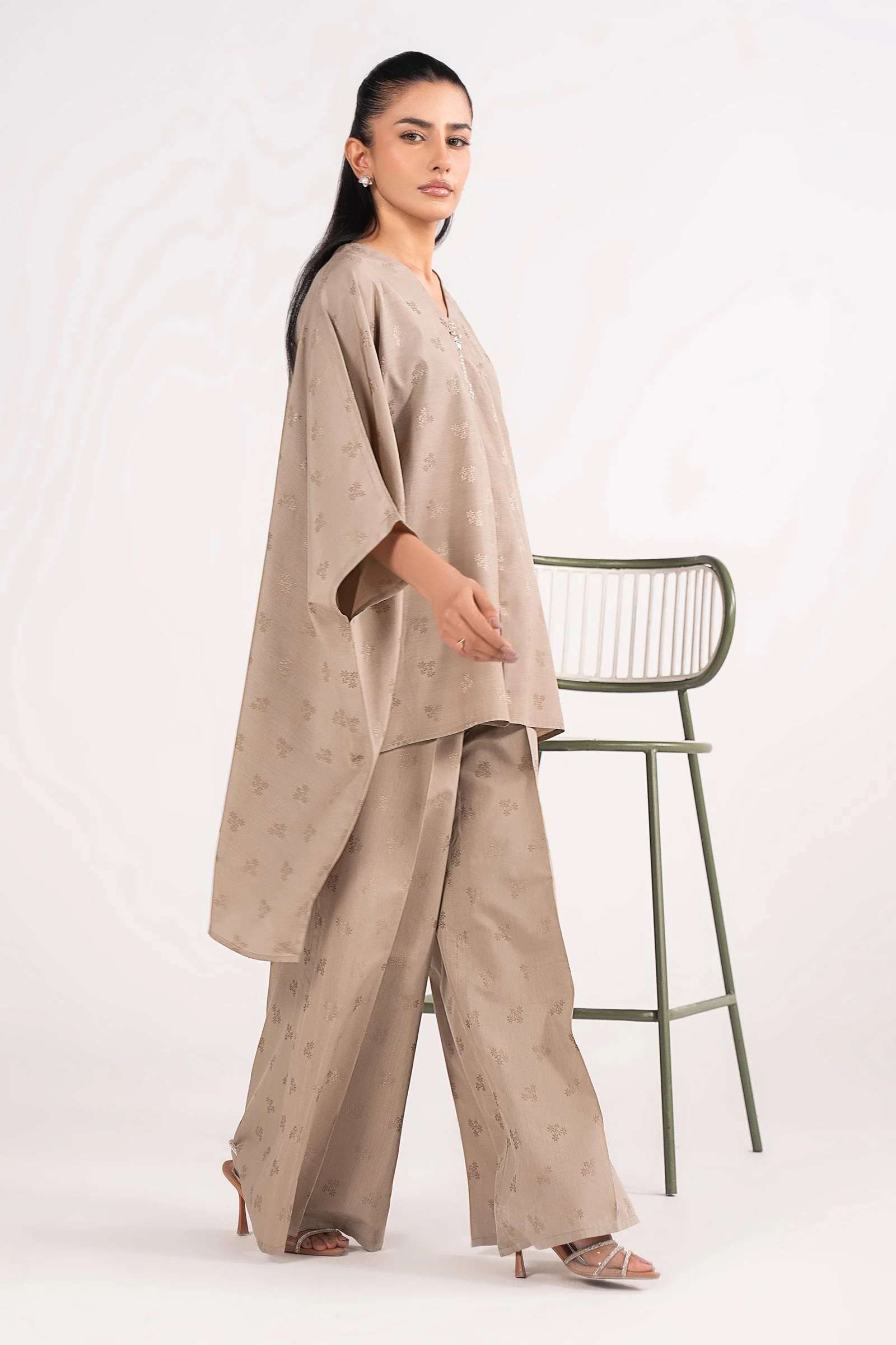 2 Pc Dyed Dobby Viscose Suit - Image 8