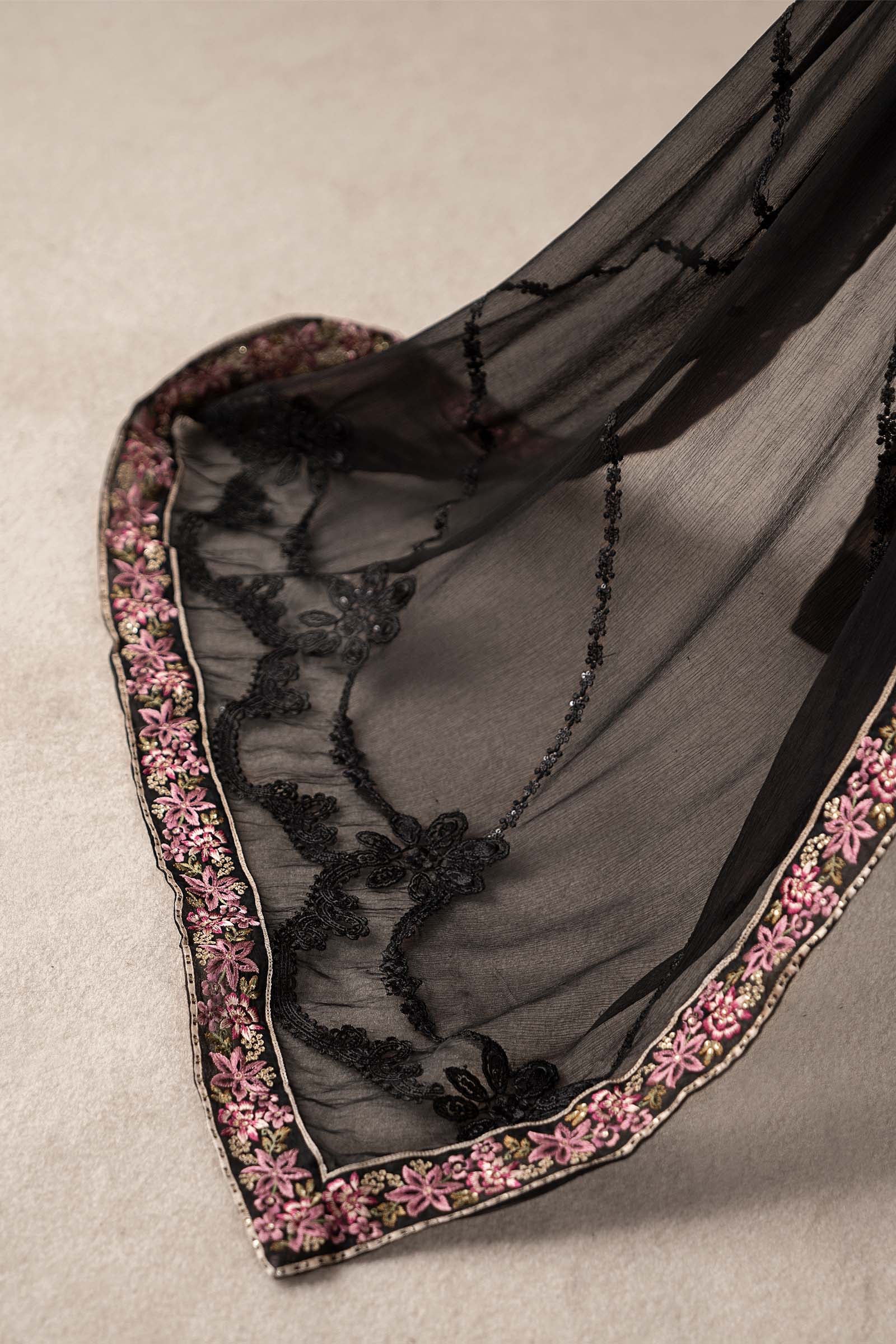 3 Piece Embroidered Chiffon Suit | MCS-25-104 - Image 7
