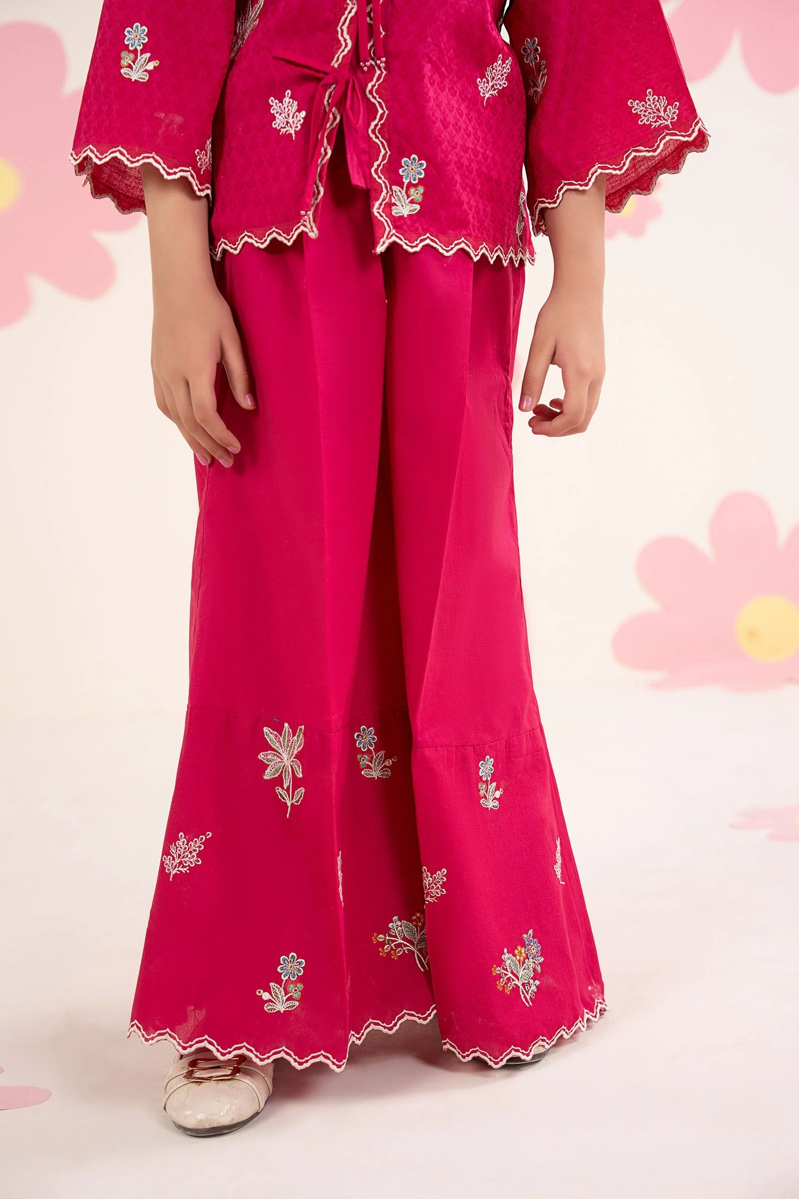 2 Piece Embroidered Dobby Jacquard Suit - Image 5