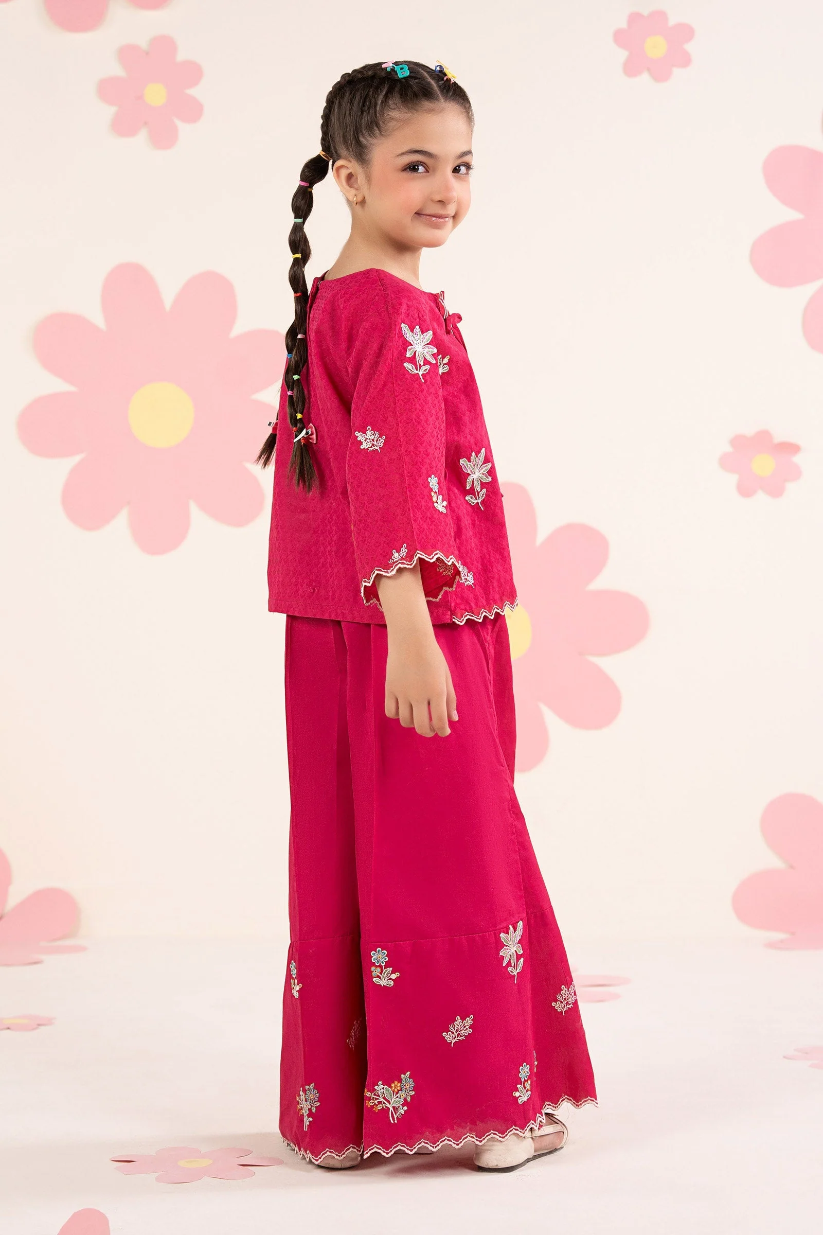2 Piece Embroidered Dobby Jacquard Suit - Image 8