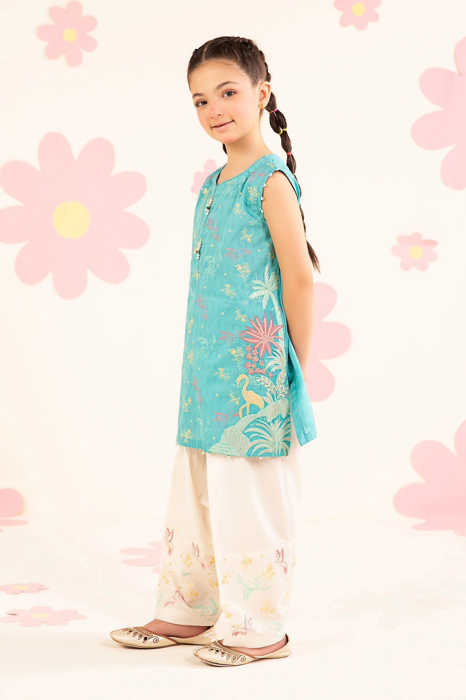 2 Piece Embroidered Dobby Lawn Suit - Image 7