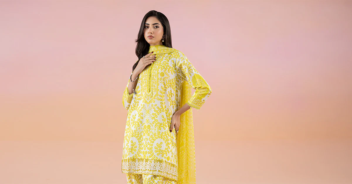 3 Piece Printed Lawn Suit | MPS-2504-A - Image 7