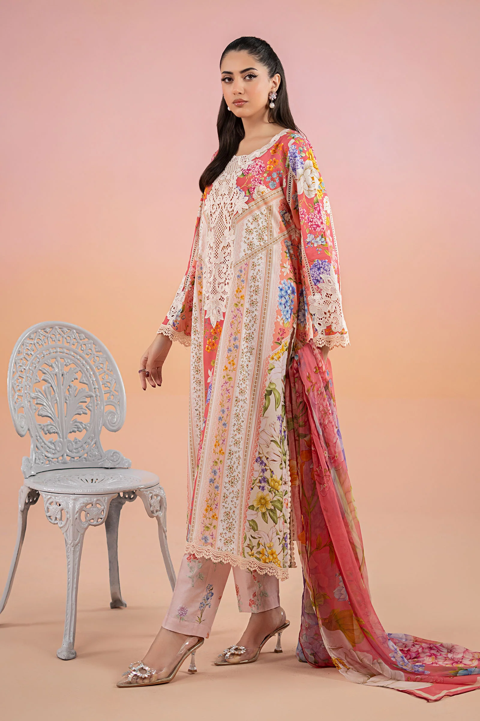 3 Piece Printed Lawn Suit | MPS-2509-B - Image 5