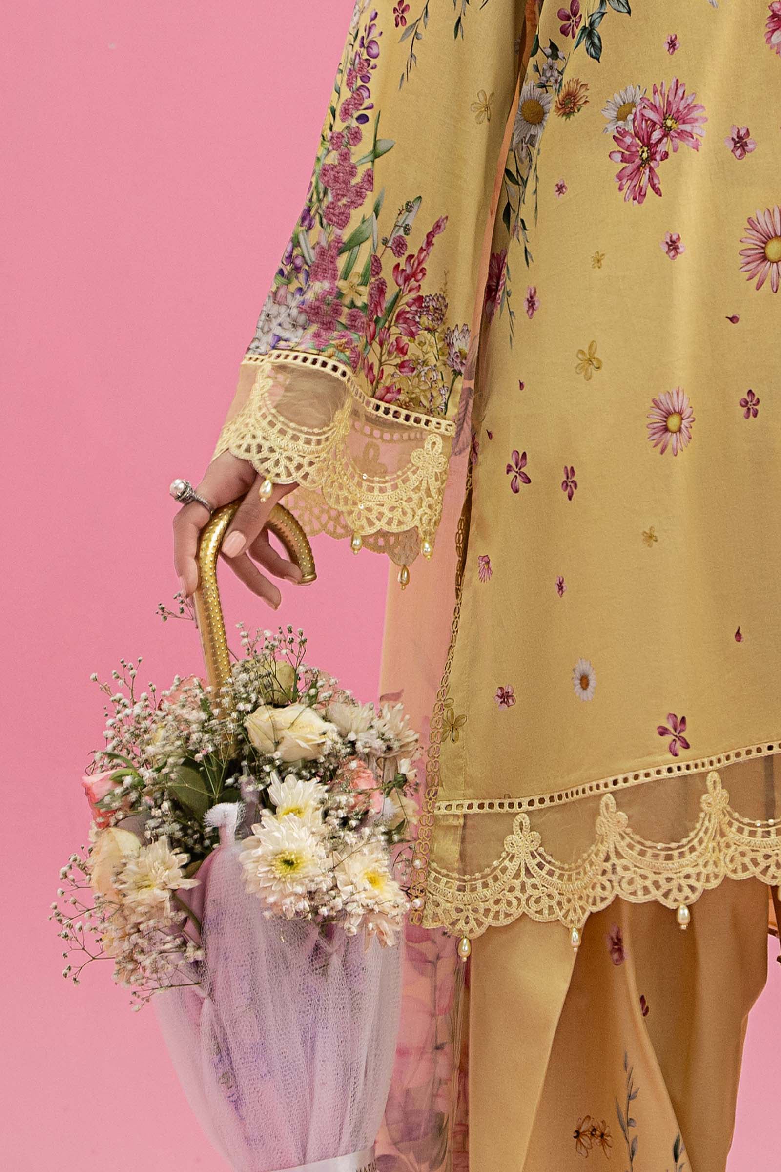 3 Piece Embroidered Lawn Suit | MPS-2603-A - Image 4
