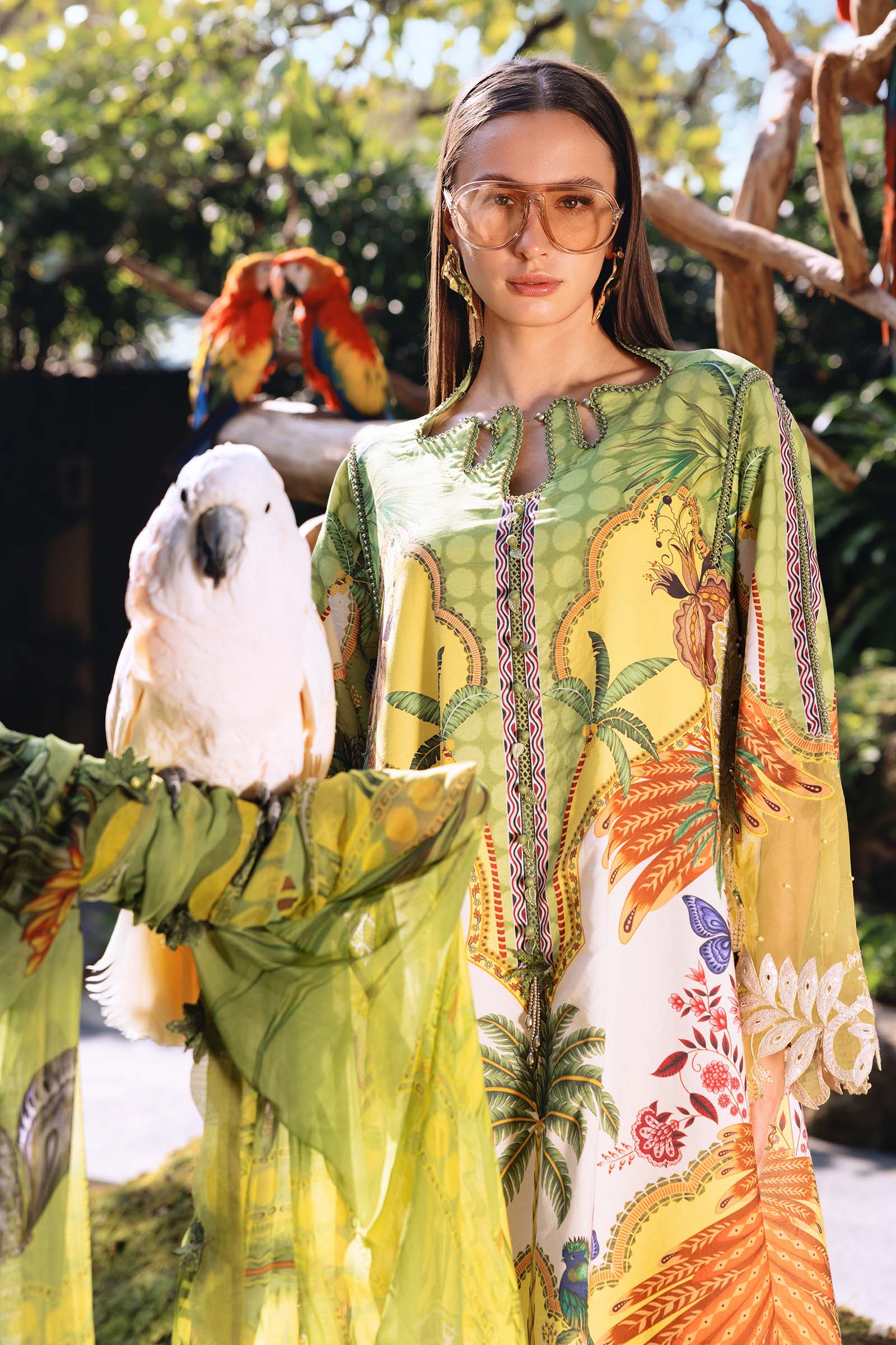 3 Piece Unstitched Embroidered Lawn Suit - Image 3